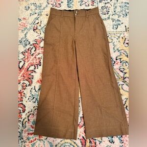 Democracy Brown Wide-Leg Chinos